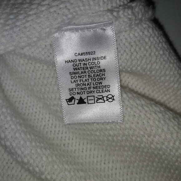 Liz Claiborne Ladies White Long Sleeve Cardigan - Picture 4 of 5